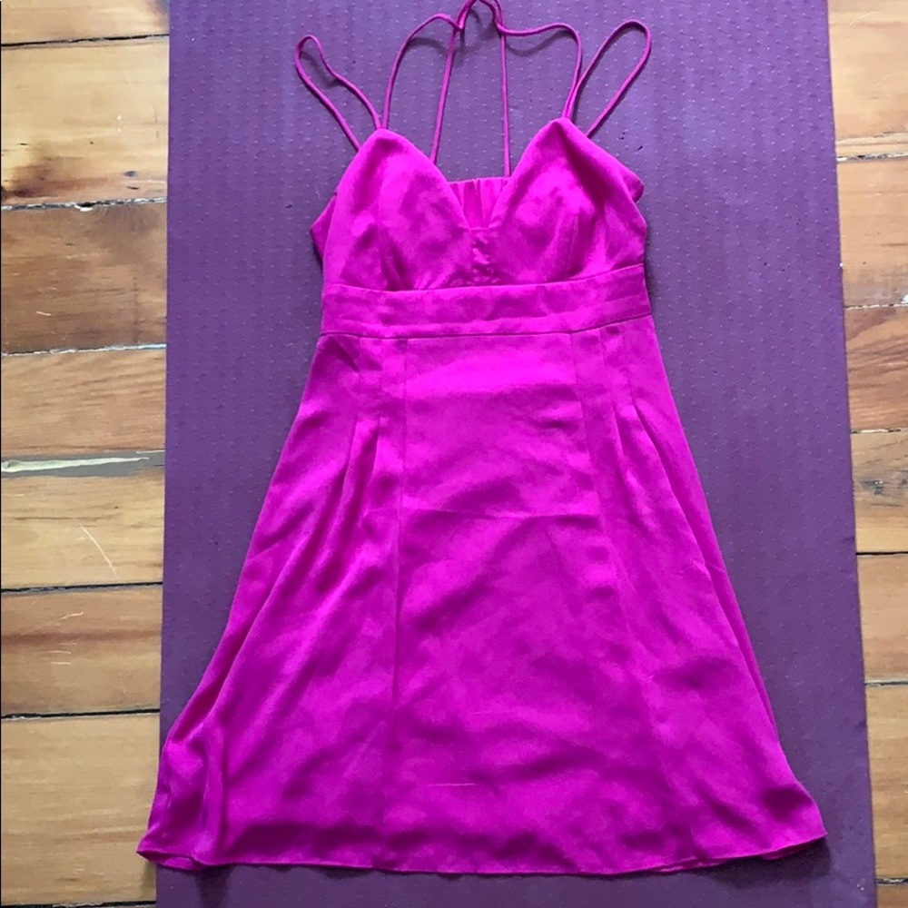 Magenta Spaghetti Strap Dress